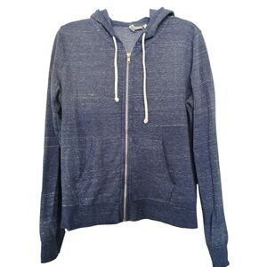 H&M Divided Basic Zipper Hoodie Blue Heather L
